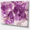 Designart - Purple Amethyst Macro - Abstract Canvas Wall Art Print